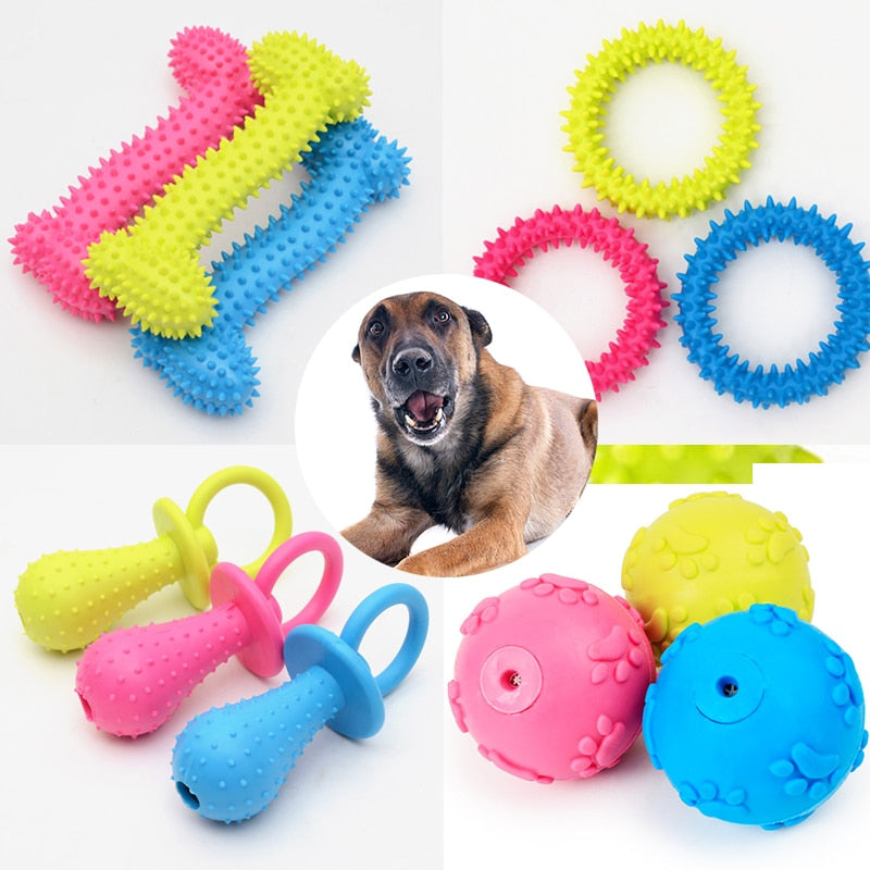 Rubber Resistance To Bite Dog Toy.